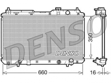 Радіатор двигуна DRM40010 (Denso)