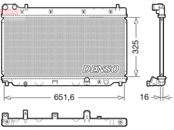 Engine Radiator DRM40055 (Denso)