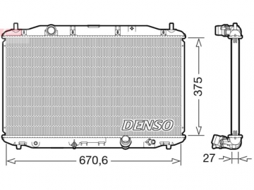 Engine Radiator DRM40106 (Denso)