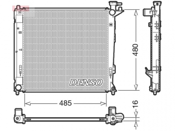 Радіатор двигуна DRM41008 (Denso)