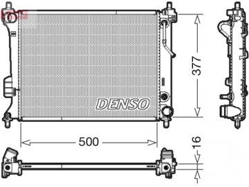 Радиатор двигателя DRM41013 (Denso)