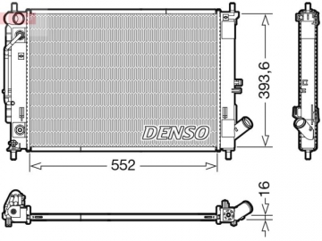 Радиатор двигателя DRM41016 (Denso)