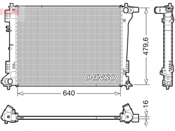 Радиатор двигателя DRM41019 (Denso)