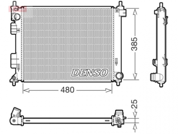 Радіатор двигуна DRM41035 (Denso)
