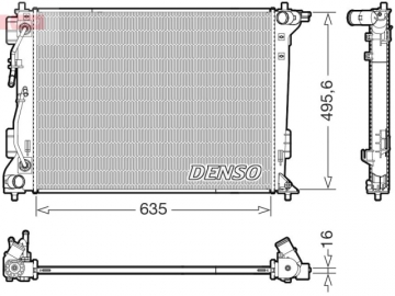 Engine Radiator DRM41036 (Denso)