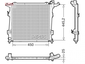 Радиатор двигателя DRM43006 (Denso)