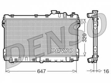 Радіатор двигуна DRM44015 (Denso)