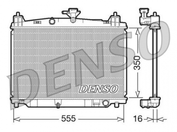 Радиатор двигателя DRM44016 (Denso)