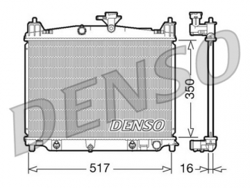 Радиатор двигателя DRM44019 (Denso)