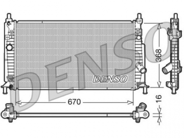 Радиатор двигателя DRM44020 (Denso)
