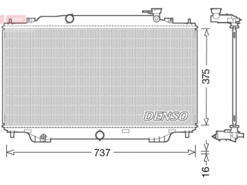 Радиатор двигателя DRM44042 (Denso)