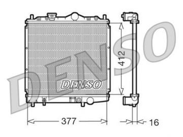 Радіатор двигуна DRM45001 (Denso)