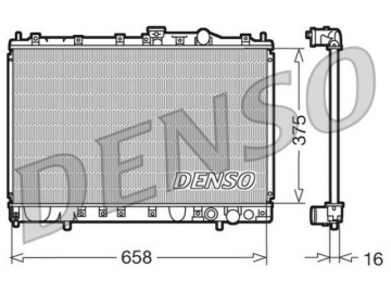 Радиатор двигателя DRM45002 (Denso)