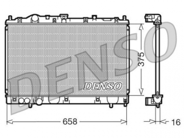 Радіатор двигуна DRM45004 (Denso)