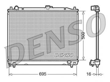 Радиатор двигателя DRM45008 (Denso)
