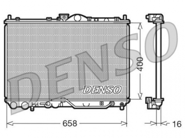 Радиатор двигателя DRM45011 (Denso)