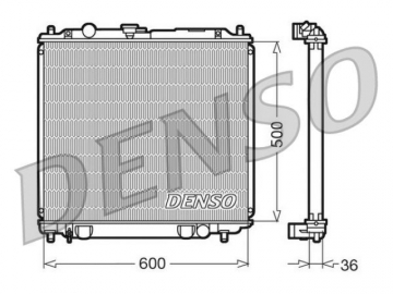 Радиатор двигателя DRM45014 (Denso)