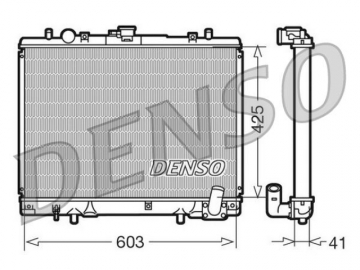 Радиатор двигателя DRM45019 (Denso)