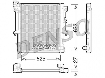 Радіатор двигуна DRM45034 (Denso)