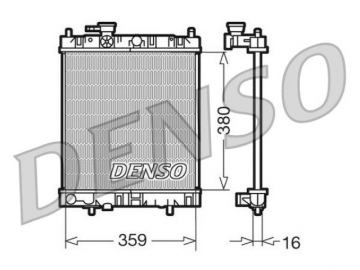 Радіатор двигуна DRM46001 (Denso)