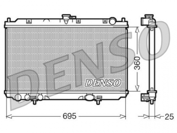 Радиатор двигателя DRM46014 (Denso)