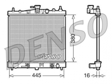 Радиатор двигателя DRM46021 (Denso)