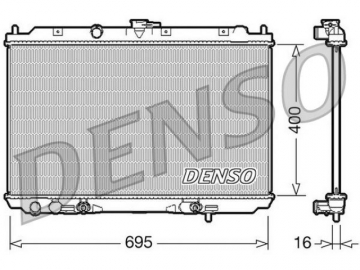 Радиатор двигателя DRM46026 (Denso)