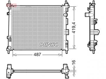 Радіатор двигуна DRM46069 (Denso)