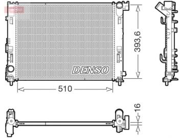 Радиатор двигателя DRM46103 (Denso)