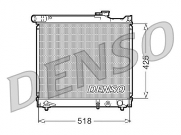 Радіатор двигуна DRM47012 (Denso)