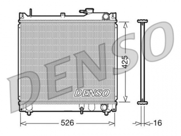 Радиатор двигателя DRM47015 (Denso)