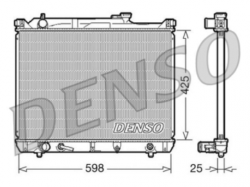 Радиатор двигателя DRM47021 (Denso)