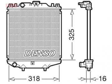 Engine Radiator DRM47029 (Denso)