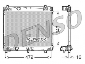 Радиатор двигателя DRM50003 (Denso)