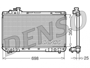 Радіатор двигуна DRM50020 (Denso)