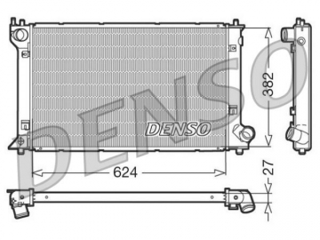 Радиатор двигателя DRM50027 (Denso)