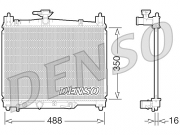 Радиатор двигателя DRM50066 (Denso)