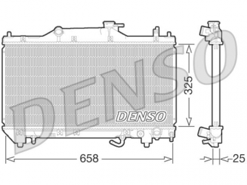 Радиатор двигателя DRM50067 (Denso)