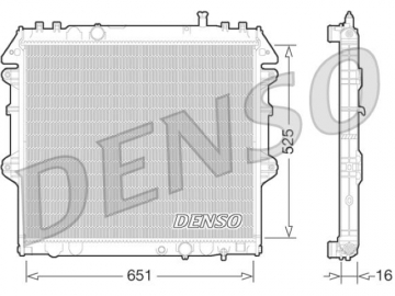 Радіатор двигуна DRM50069 (Denso)