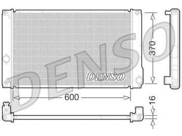 Радиатор двигателя DRM50076 (Denso)
