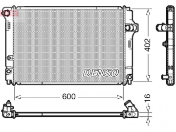 Радиатор двигателя DRM50089 (Denso)