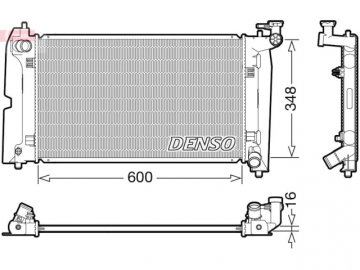 Радиатор двигателя DRM50110 (Denso)