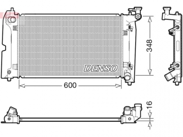 Радіатор двигуна DRM50111 (Denso)