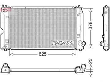 Радиатор двигателя DRM50119 (Denso)