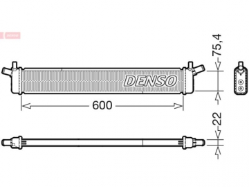Радиатор двигателя DRM50136 (Denso)
