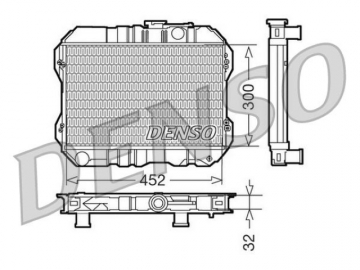 Радиатор двигателя DRM50200 (Denso)
