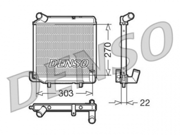Радіатор двигуна DRM99003 (Denso)