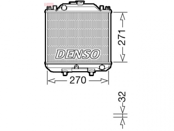 Радіатор двигуна DRM99011 (Denso)