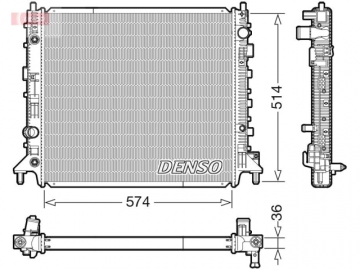 Радіатор двигуна DRM99013 (Denso)