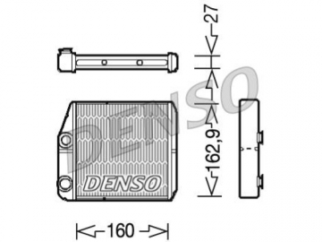 Радиатор печки DRR09035 (Denso)